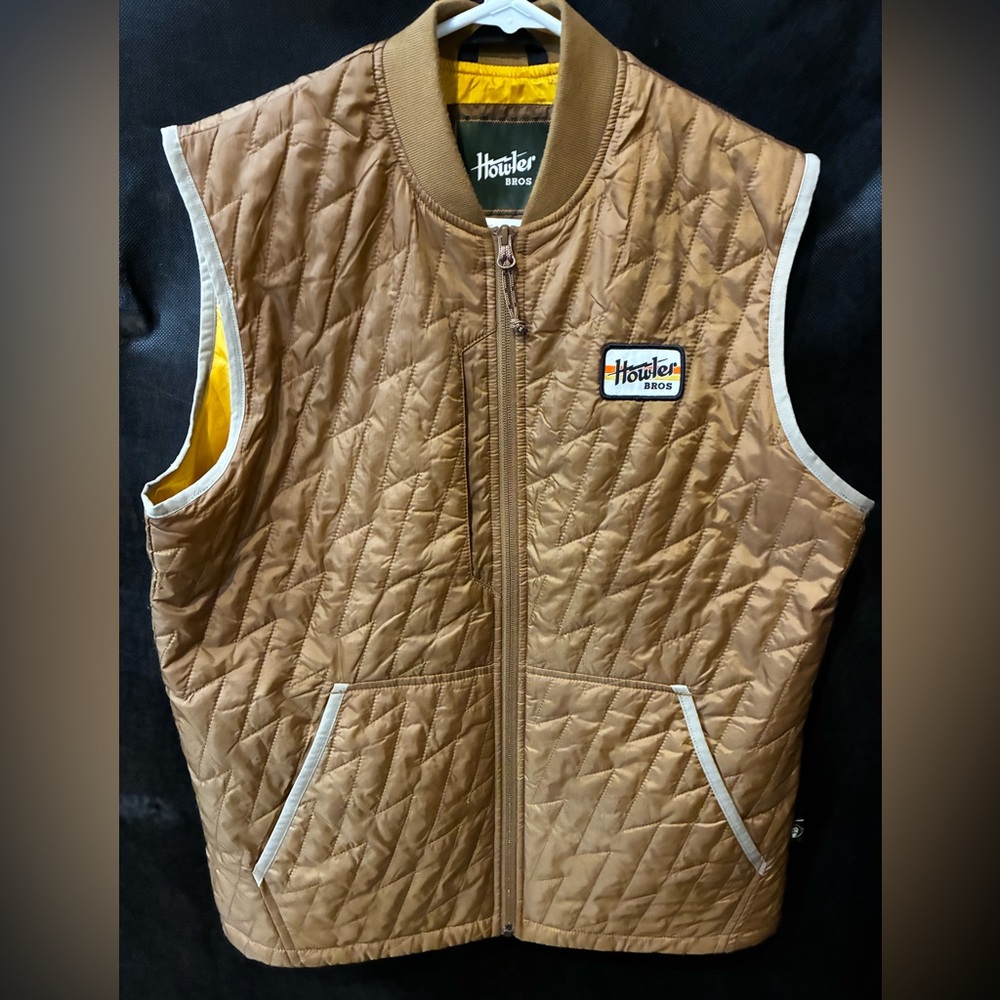 Howler Brothers Brown Quilted Lightning Vest - Small